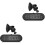 2Pcs Universal Car Hud Display Black Auto Speed Alert Digital Meter 3
