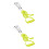 4Pcs Green Plastic Handle Hand Crank Manual Egg Beater Kitchen Mixer 7