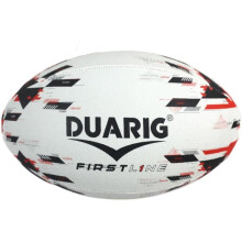 Rugbyball - Firstline - DUARIG - Schwarz und Rot - T5