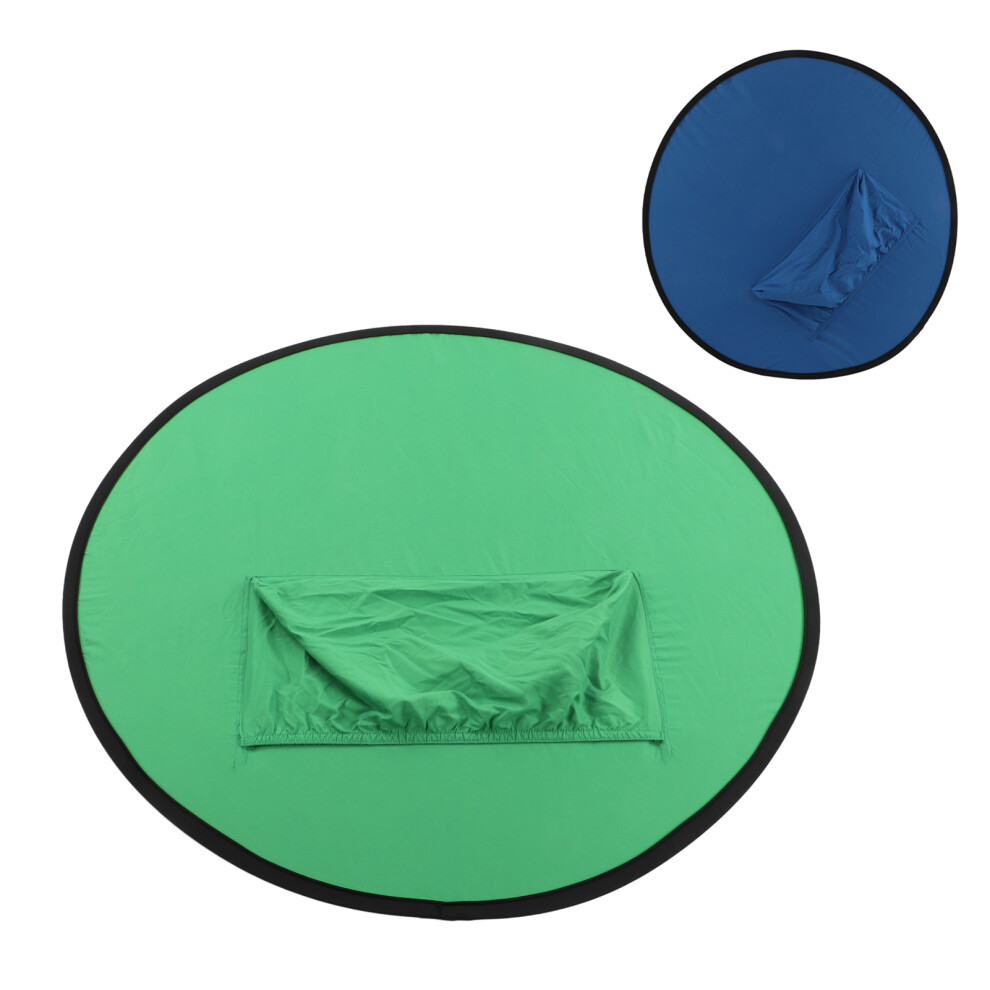 2 In 1 Collapsible Backdrop Screen For Photography & Streaming Blue/Green 8731390348121