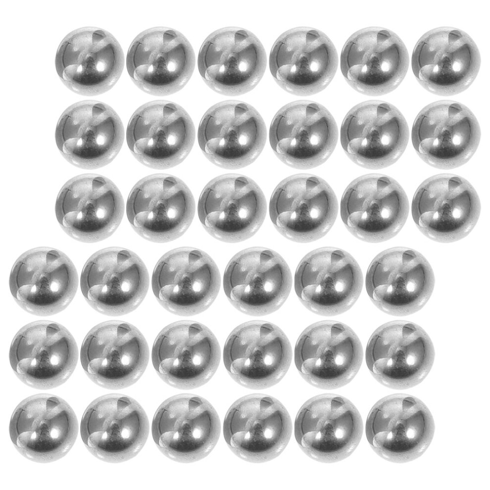 Villcase Silver 4Pcs Mixing Steel Balls For Nail Polish Paint Manicure Home Use