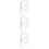 3Pcs Portable White Tabletop Mirror with Iron Rack for Home 8