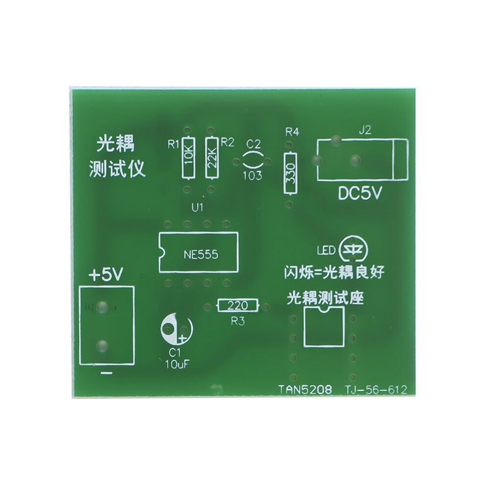 Exogio Optocoupler Tester Kit 555 Application Circuit Board Practice Welding Diy Electronic Spare Parts Kit With Cable
