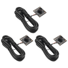 3PCS 100 Degree Camera Module 1MP OV9732 1280x720 USB Free Driver Manual Focus, with 2 Meter Cable for WinXP/7/8/10