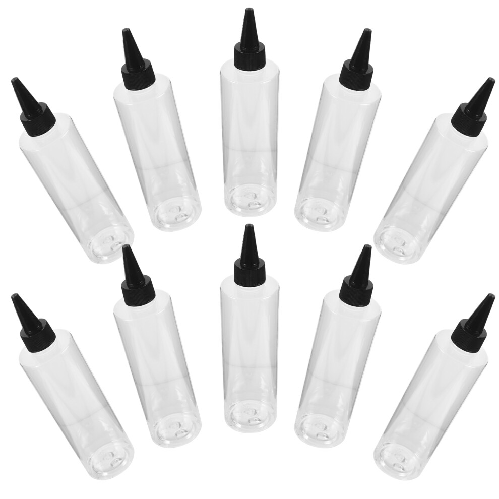 Vaguelly 20Pcs Transparent Assorted Hair Dye Bottles For Shampoo And Treatment