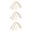 3Pcs Polished Golden Handbag Chain Strap Replacement for Shoulder Bags 7