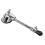 2Pcs Silver Drum Stand Leg Drum Support Skid-Proof Durable Accessory 1