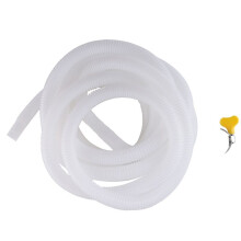 Manguera de Drenaje para Deshumidificador, Manguera de Drenaje Flexible de 13 Pies con Adaptador de Goma Cortable y Abrazadera de Conexión, Reemplazo