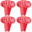 16Pcs Red Small Dry Erase Paddle Boards for Scoring and Voting Games 6