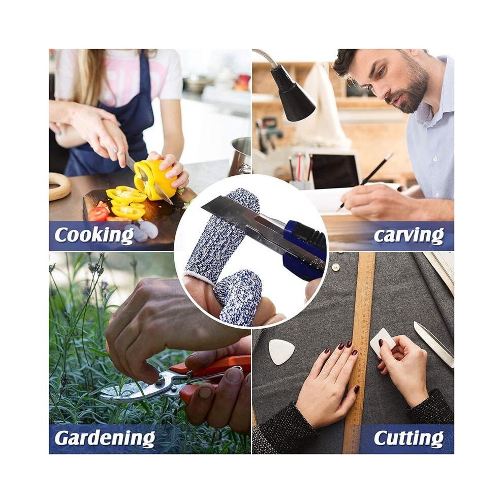 40 Pcs Finger Cots Cut Resistant Protector Anti Cut Fingertips Finger Sleeve Reusable Finger Covers Thumb Finger 6031444442297