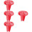 16Pcs Red Small Dry Erase Paddle Boards for Scoring and Voting Games 8