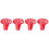 16Pcs Red Small Dry Erase Paddle Boards for Scoring and Voting Games 5