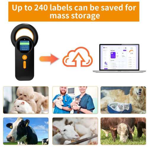 Pet Micro-Chip Reader,3-In-1(2.4GHz Wireless++USB) Animal Universal Microchip-Tag Reader Scanner ,Q30