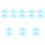 16Pcs Bike Backseat Protective Screen Rear Wheel Plastic Mesh 6