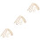 3Pcs Polished Golden Handbag Chain Strap Replacement for Shoulder Bags 4