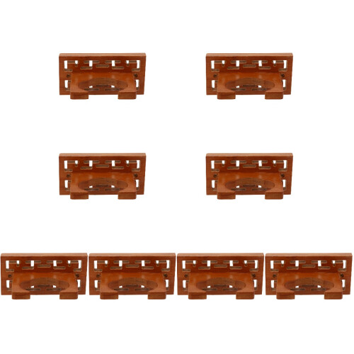 8Pcs Durable Wooden Cucurbit Flute Storage Rack Brown Wall Display 2
