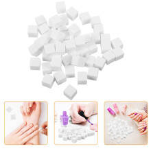 300Pcs White Nail Sponge Blocks Small Square Makeup Tools for Nail Art