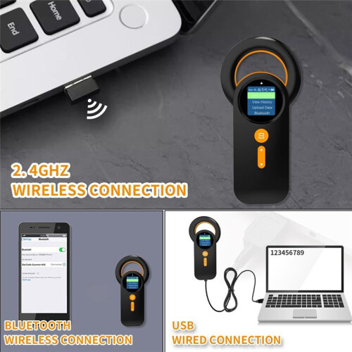 Pet Micro-Chip Reader,3-In-1(2.4GHz Wireless++USB) Animal Universal Microchip-Tag Reader Scanner ,Q30 2