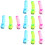 12Pcs Assorted Plastic Kids Wind Up Toys Clockwork Playthings 8