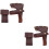 2Pcs Brown Protective Covers Easy-Use PU for Outdoor Use 8