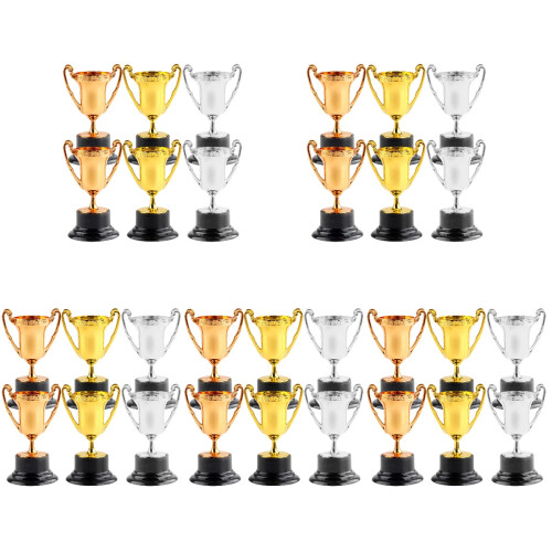 30Pcs Multi-Color Plastic Trophy Cups Kids Celebration and Award Decor 2