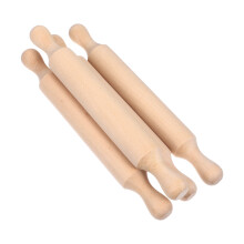 20Pcs Compact Wooden Rolling Pin Strong Dough Roller for Home