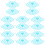 16Pcs Bike Backseat Protective Screen Rear Wheel Plastic Mesh 7