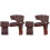 2Pcs Brown Protective Covers Easy-Use PU for Outdoor Use 4