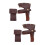 2Pcs Brown Protective Covers Easy-Use PU for Outdoor Use 9