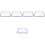 5Pcs Heat-Conductive White Enamel Oven Pans Easy-Clean Baking 6
