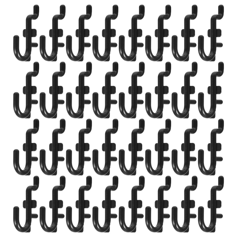 250Pcs Plastic Pegboard Hanging Hooks Black Heavy Duty Tool Hangers 3011102299152