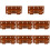 8Pcs Durable Wooden Cucurbit Flute Storage Rack Brown Wall Display 7