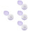 4Pcs Lightweight Violet Denture Storage Box Portable Brace Container 6