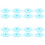 16Pcs Bike Backseat Protective Screen Rear Wheel Plastic Mesh 2