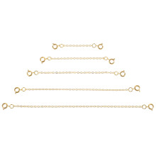 10Pcs Classic Golden Copper Necklace and Bracelet Extender Chains DIY