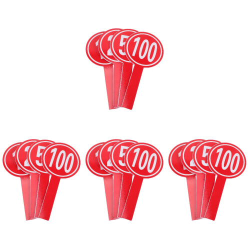 16Pcs Red Small Dry Erase Paddle Boards for Scoring and Voting Games 2
