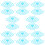 16Pcs Bike Backseat Protective Screen Rear Wheel Plastic Mesh 9