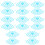 16Pcs Bike Backseat Protective Screen Rear Wheel Plastic Mesh 8