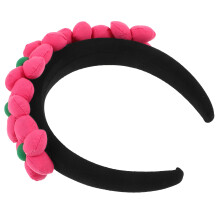 5Pcs Decorative Flower Headband for Girls Soft Fabric Hair Accessories