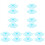 16Pcs Bike Backseat Protective Screen Rear Wheel Plastic Mesh 3
