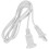 2Pcs Cord Extension Rubber 2-Prong Dual Outlet 10A Cable 2