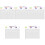 5Sets Office Acrylic Writing Memo Board Transparent Note Board 5
