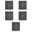 5Sets Space-Saving Black PVC Roller Window Shades Suction Cup Design 9