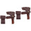 2Pcs Brown Protective Covers Easy-Use PU for Outdoor Use 6