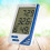 2Pcs Portable Digital Temperature Humidity Meter with Clock for Home 3