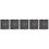 5Sets Space-Saving Black PVC Roller Window Shades Suction Cup Design 11