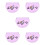 5Pcs Violet Wear-Resistant Silicone Retainer Container Practical Box 10