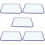 5Pcs Heat-Conductive White Enamel Oven Pans Easy-Clean Baking 10