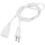 2Pcs Cord Extension Rubber 2-Prong Dual Outlet 10A Cable 3