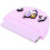 5Pcs Violet Wear-Resistant Silicone Retainer Container Practical Box 1